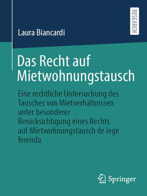 cover image of Das Recht auf Mietwohnungstausch